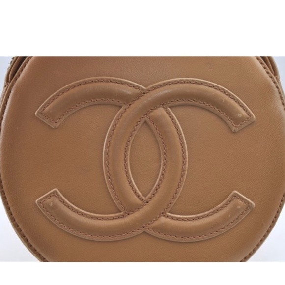 🔥🔥 $2000 CHANEL Chocolate Bar CC Logo Shoulder Hand Bag Beige - Picture 3 of 12